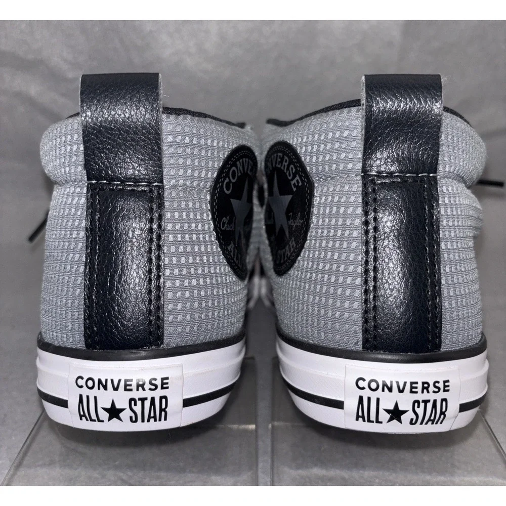 CONVERSE Chuck Taylor ALL STAR Street Mid Top Cool Grey Black Sneakers Youth‎ 6